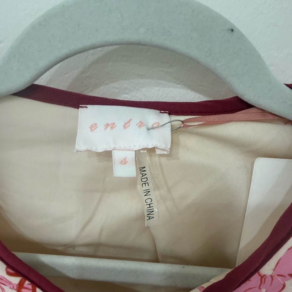 Entro Pink And Red Patterned Jacket - image 5